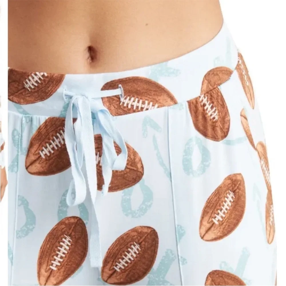 NWT Posh Peanut Long Sleeve Field Day Football Pajama Set Size 3XL